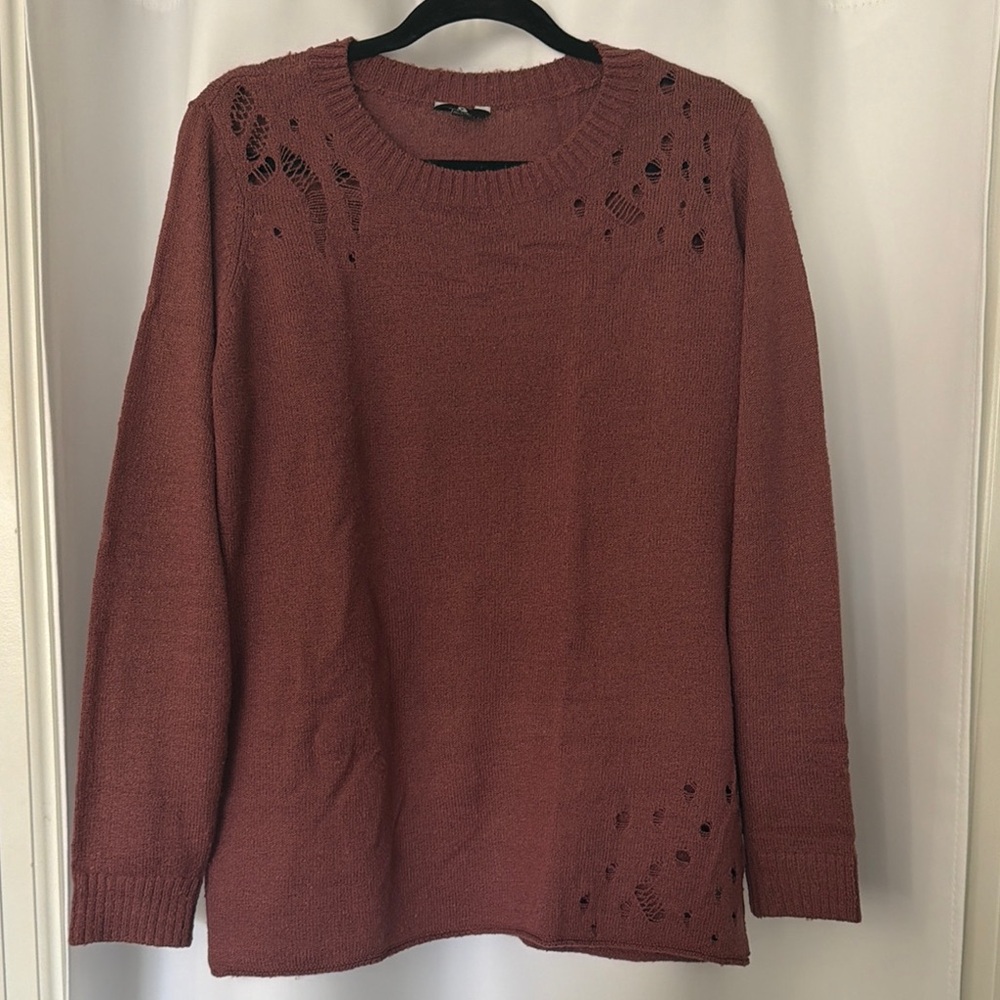 Women's Sweater in Dusty Rose